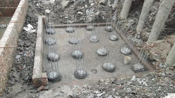 Preparation of pile cap (Construction of Pile Caps)