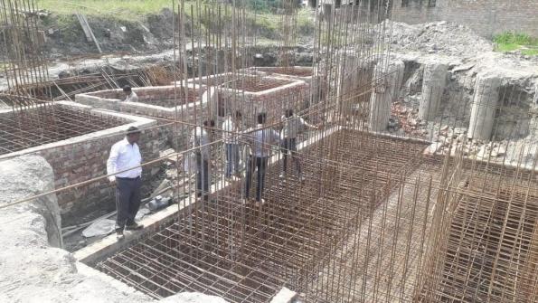 Construction of lift well and pump room